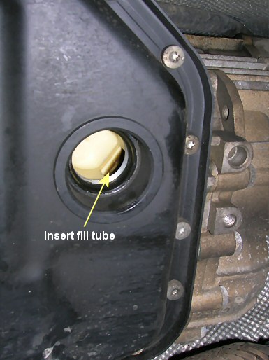 A4 transmission check and fill hole